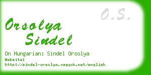 orsolya sindel business card